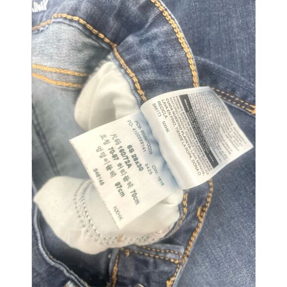 Levi’s Denizen Modern Skinny Mid Rise Blue Jeans SHORT Stretch Women Size 6 - Picture 6 of 6